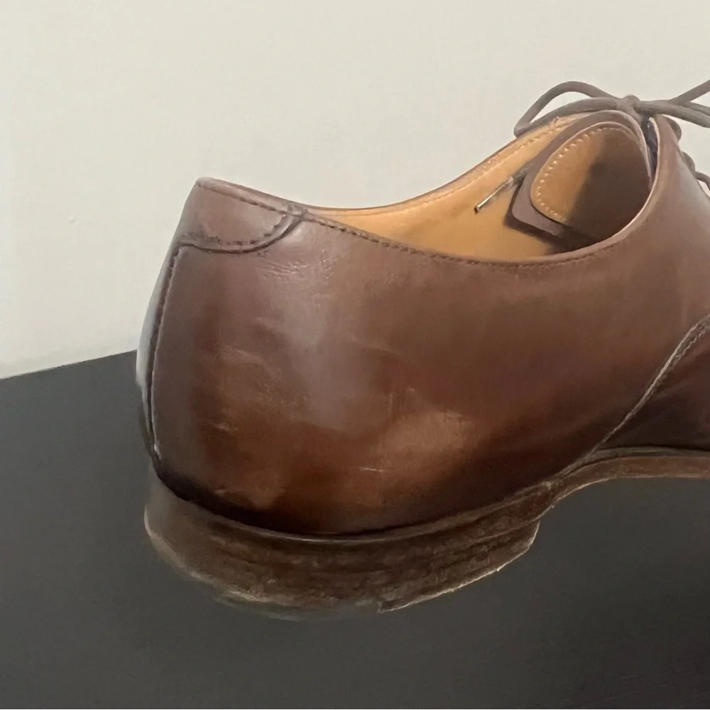 Peal & Co for Brooks Brothers Brown Leather Oxford Dress Shoes Size 10.5 D